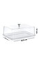 Hermia Plato para Servir Pasteles CLRKS-3 Transparente